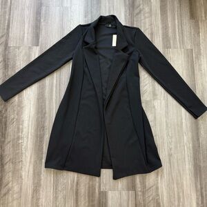 Missguided Long Sleeve Belted Blazer Dress Tortoise